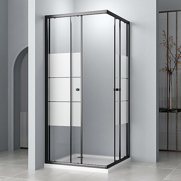 Hopibath Eckdusche Duschkabine 80x80 Eckeinstieg Schiebetür günstig online kaufen