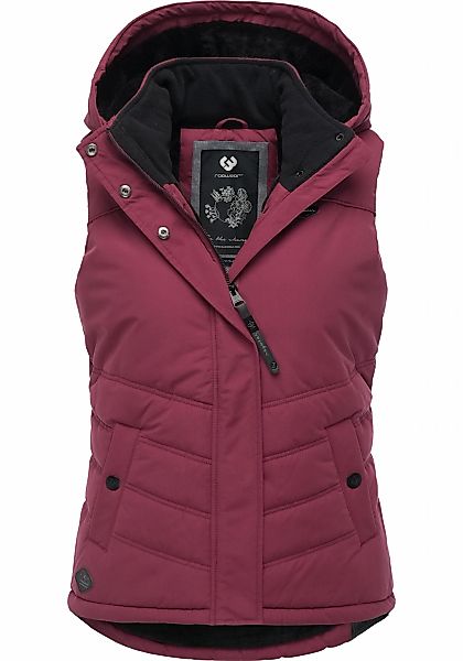 Ragwear Steppweste "Hesty" Wasserdichte Outdoor-Weste mit abnehmbarer Kapuz günstig online kaufen