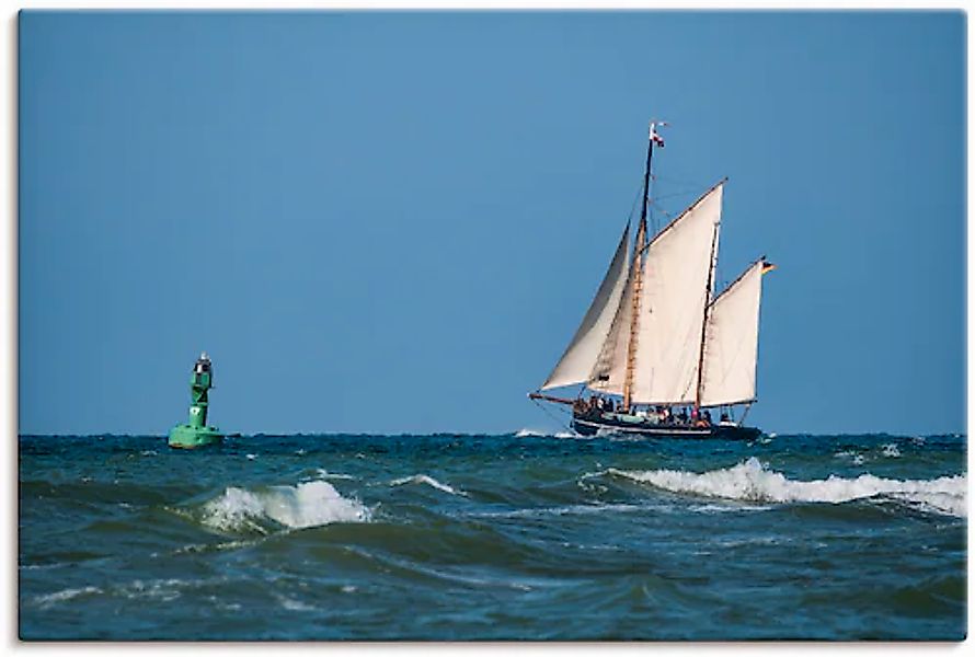 Artland Leinwandbild "Segelschiff auf der Ostsee", Boote & Schiffe, (1 St.) günstig online kaufen