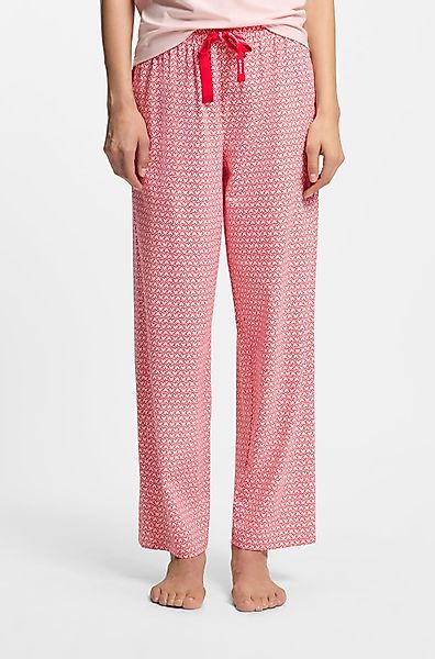 HUGO Underwear Pyjamahose elastischer Bund, gerader Schnitt, gewellte Kante günstig online kaufen