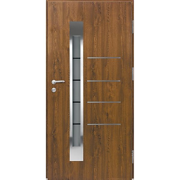 Splendoor Thermospace Haustür Berlin Prime Nussbaum 210x100 cm R günstig online kaufen