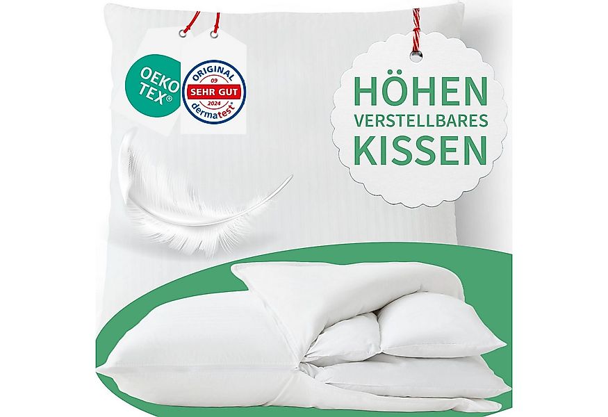 Welldora Kopfkissen Höhenverstellbar, Ergonomische Innovation: Anpassbar fe günstig online kaufen