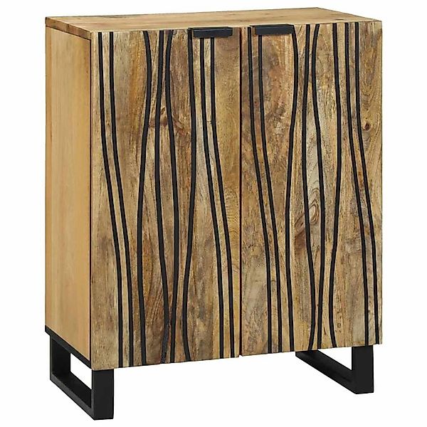 vidaXL Sideboard Braun 60 x 33,5 x 75 cm Massivholz Mango 4017938 günstig online kaufen