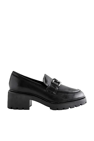 Next Forever Comfort® Leder-Loafer mit Metallbeschlag günstig online kaufen