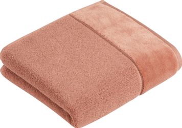 Vossen Handtuch "Pure" Baumwolle & VEGAN, mit eleganter Veloursbordüre günstig online kaufen