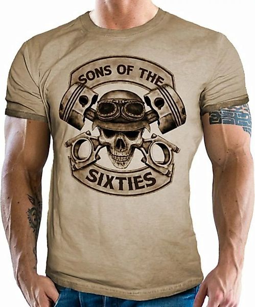 GASOLINE BANDIT® T-Shirt für Biker im Vintage Retro Used Look: Sons of The günstig online kaufen