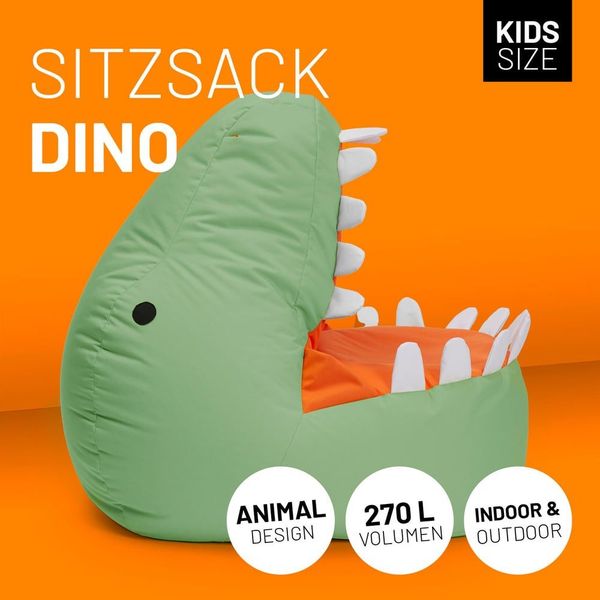 Lumaland Sitzsack Kinder Dino Kissen 90x90x70 günstig online kaufen