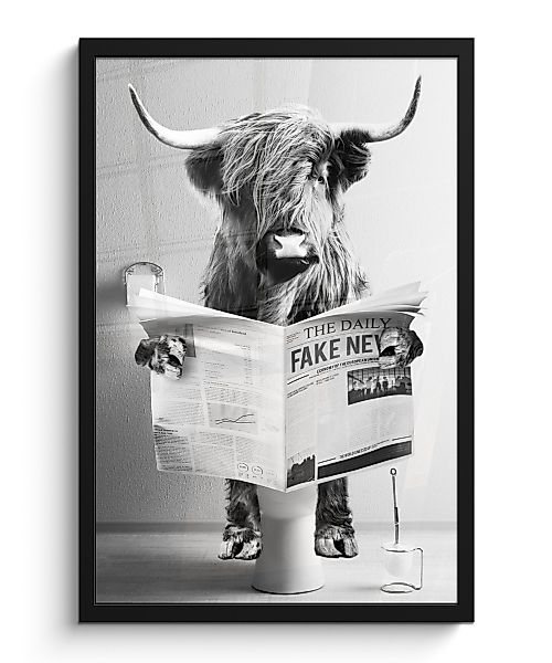 MuchoWow Poster Schottischer Highlander - WC günstig online kaufen