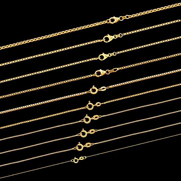 HOPLO Goldkette Goldkette Venezianerkette Länge 36cm günstig online kaufen