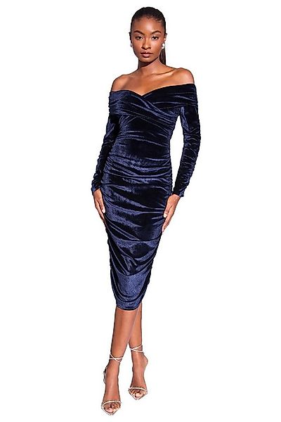 LIPSY Midikleid Lipsy ausgestelltes Bardot-Midikleid, Regular (1-tlg) günstig online kaufen