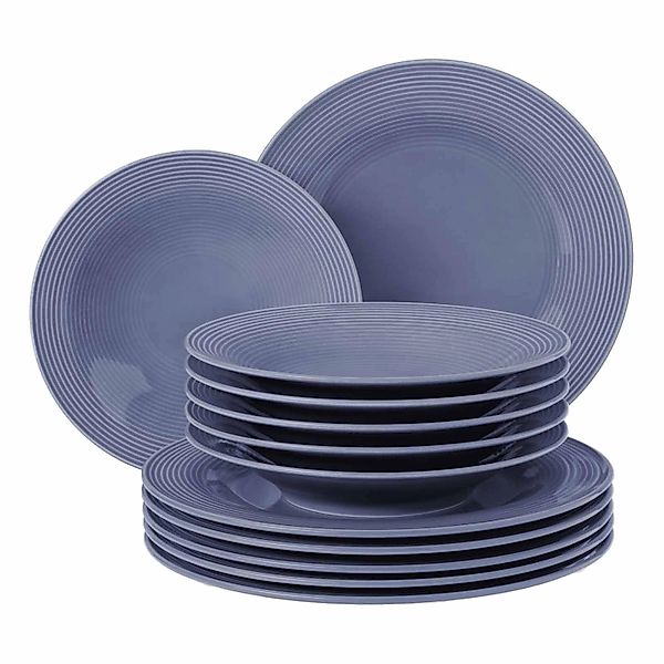 Seltmann Weiden Tafelservice "Geschirr-Set, 12 Teile, Beat, Fliederblau" Te günstig online kaufen