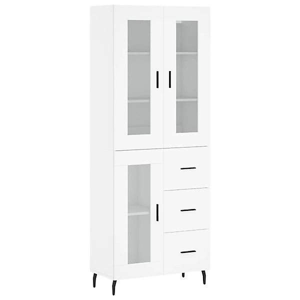 vidaXL Highboard Weiß 69,5x34x180 cm Holzwerkstoff 3198609 günstig online kaufen