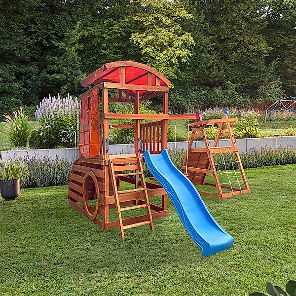 HOME DELUXE Spielturm mit Doppelschaukel NIA günstig online kaufen