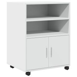 vidaXL Aktenschrank Rollschrank Weiß 60x48x81 cm günstig online kaufen