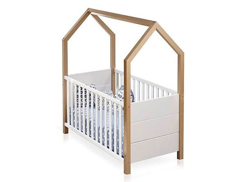 Moebel-Eins Babybett, Umbaubar zum Juniorbett,Passende Umbauseiten unter Zu günstig online kaufen