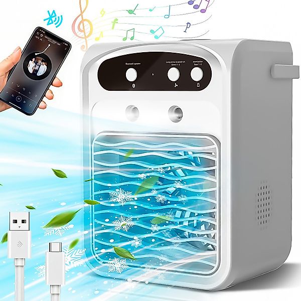 RWEUOQ Ventilatorkombigerät Tragbarer Luftkühler Klimaanlage Luftbefeuchter günstig online kaufen