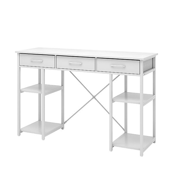 Vicco Schminktisch Chino Weiß 120 cm mit Schubladen günstig online kaufen