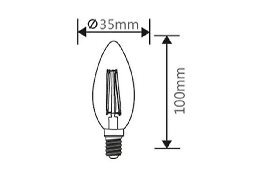 GTV LED-Leuchtmittel E14 LED Kerzenform Leuchtmittel Birne C37 4,9W 470 lum günstig online kaufen