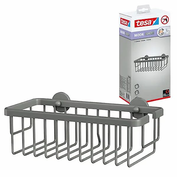 tesa Duschregal »MOON Duschkorb ohne Bohren - 9,2 x 25 x 12,5 cm« Packung günstig online kaufen