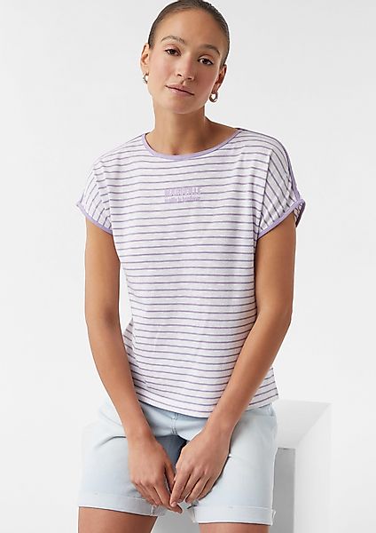 comma casual identity Kurzarmshirt Gestreiftes T-Shirt günstig online kaufen