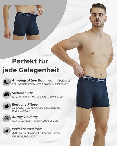 USA Griffin Boxershorts Herren Unterhosen (SET, günstig online kaufen