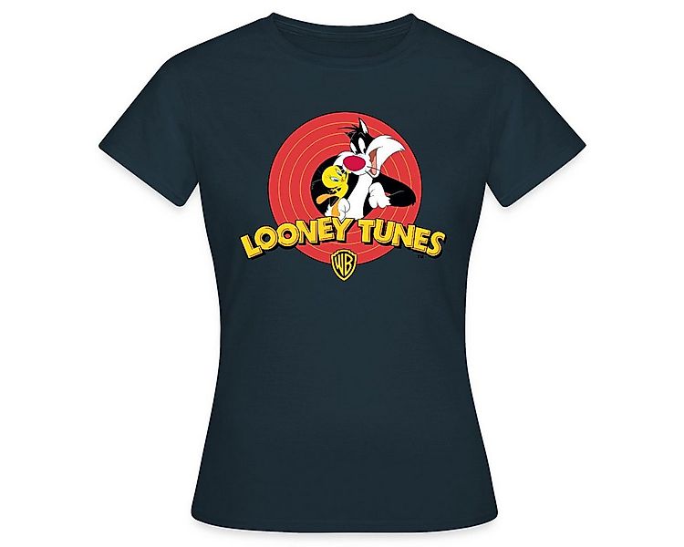 Spreadshirt T-Shirt Looney Tunes Sylvester Und Tweety Frauen T-Shirt (1-tlg günstig online kaufen