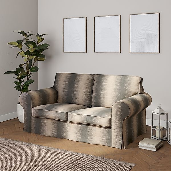 Bezug für Ektorp 2-Sitzer Sofa nicht ausklappbar, grau-beige, Sofabezug für günstig online kaufen