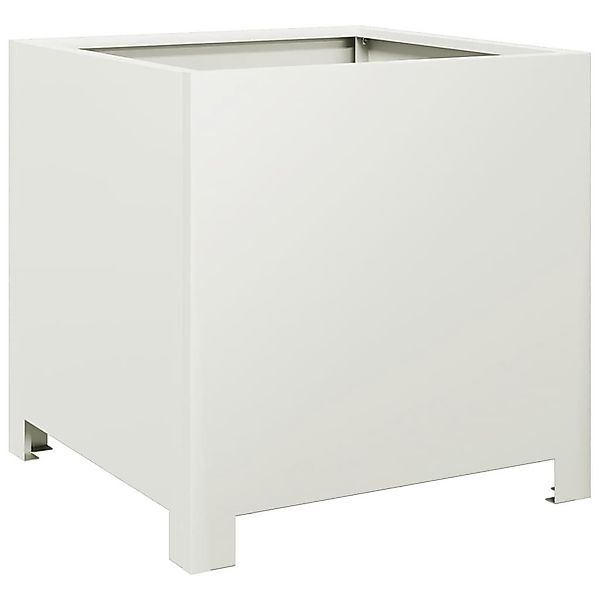 vidaXL Blumentopf Pflanzkübel Weiß 40x40x40 cm günstig online kaufen