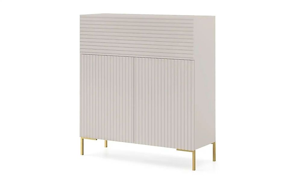 Highboard  Lammelo ¦ beige ¦ Maße (cm): B: 92 H: 104 T: 38.0 Kommoden & Sid günstig online kaufen