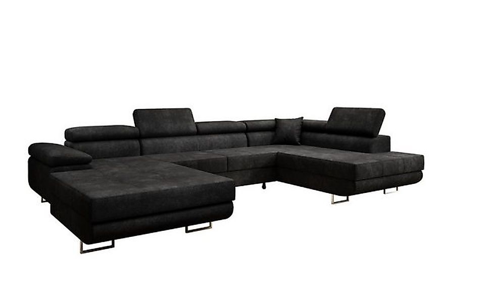 Luxusbetten24 Schlafsofa Designer Sofa Lago Bouclé, mit Stauraum und Schlaf günstig online kaufen