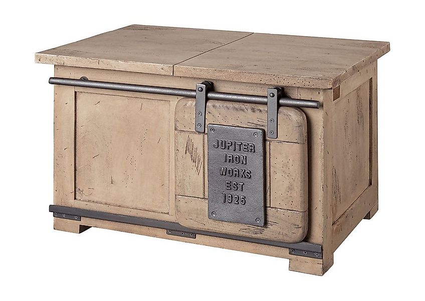 Massivmoebel24 Truhe (1 St., Truhe Mango 76x51x46 whitewash lackiert RAILWA günstig online kaufen