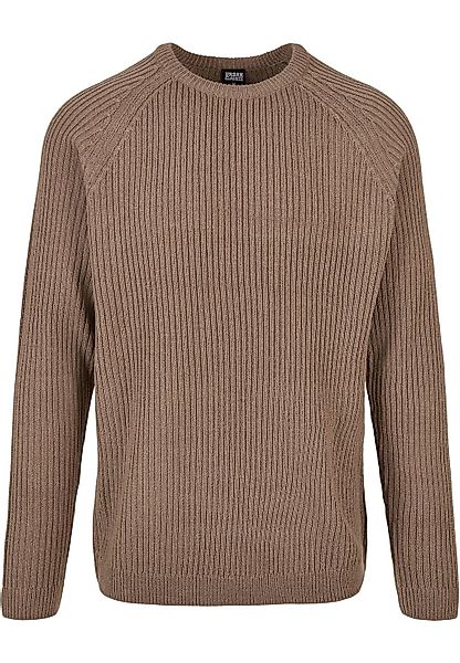 URBAN CLASSICS Rundhalspullover "Urban Classics Herren Ribbed Raglan Sweate günstig online kaufen