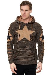 Rusty Neal Kapuzensweatshirt mit großem Stern-Design günstig online kaufen