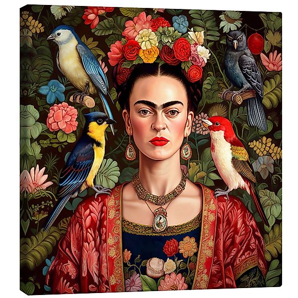 Posterlounge Wandbild Frida Kahlo mit exotischen günstig online kaufen