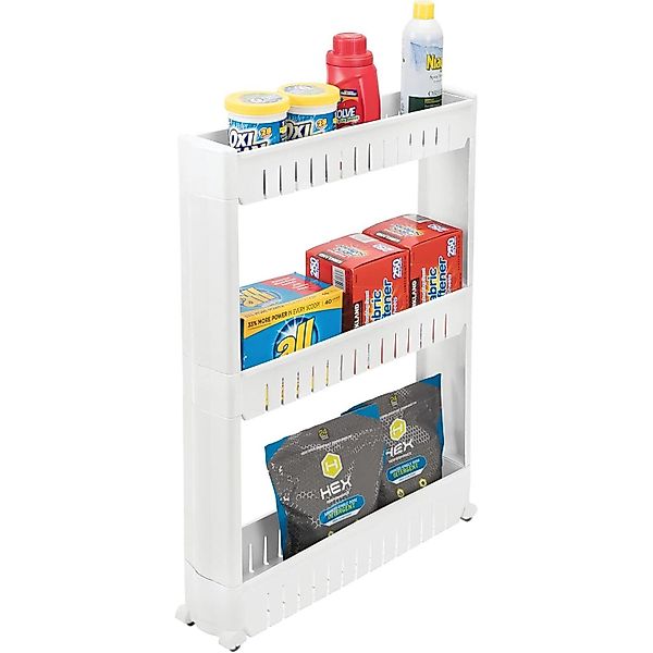 OSTWOLKE Seitenregal 3 Ebenen Nischenregal Rollwagen günstig online kaufen