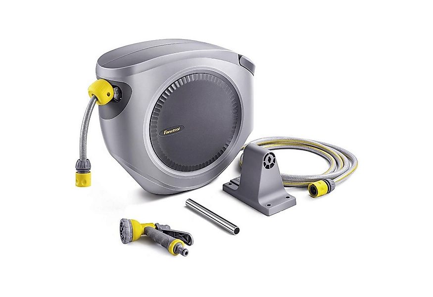 Fanztool Schlauchaufroller Schlauchtrommel 35m+2m Gartenschlauch mit Automa günstig online kaufen