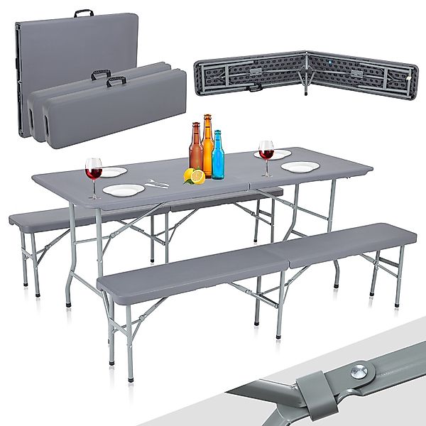 Strattore Essgruppe Buffettisch Bierzeltgarnitur Kunststoff klappbar günstig online kaufen