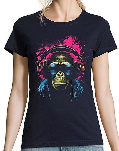 Youth Designz Print-Shirt Affe mit Headset günstig online kaufen