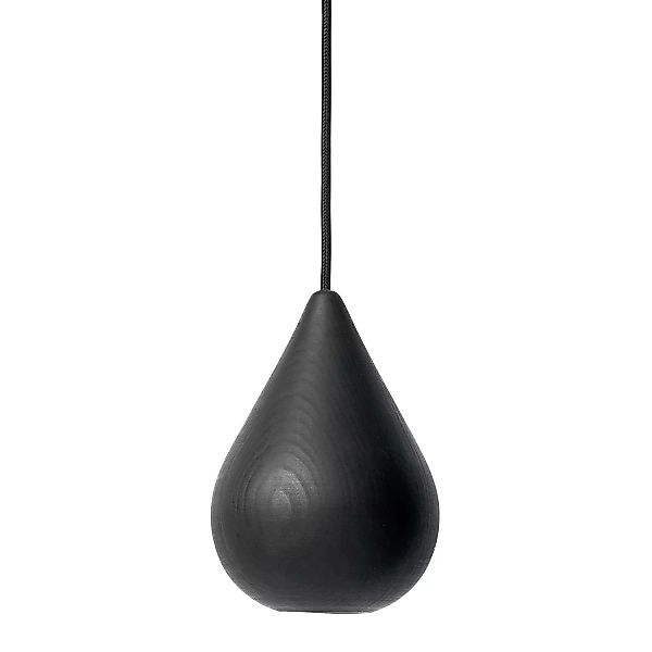 Mater - Liuku Ball Pendelleuchte schwarz - rauchglas/Linde schwarz lackiert günstig online kaufen