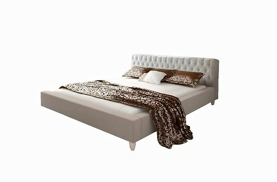 Xlmoebel Bett Doppelbett aus Leder mit Polsterung für das Schlafzimmer - GR günstig online kaufen