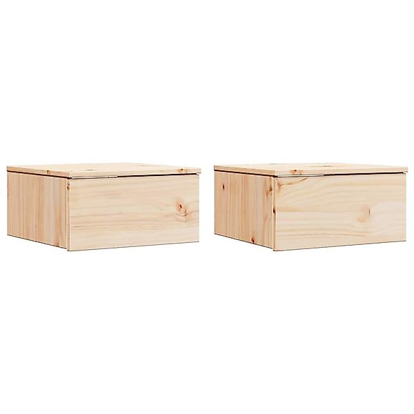 vidaXL Nachttisch Nachttisch 2 pcs Braun günstig online kaufen
