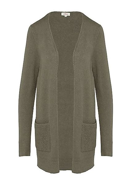 s.Oliver Strickjacke Strickjacke mit Rippbündchen günstig online kaufen