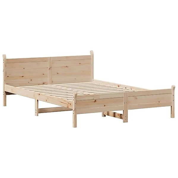 vidaXL Massivholzbett ohne Matratze 150x200 cm Kiefernholz 855588 günstig online kaufen