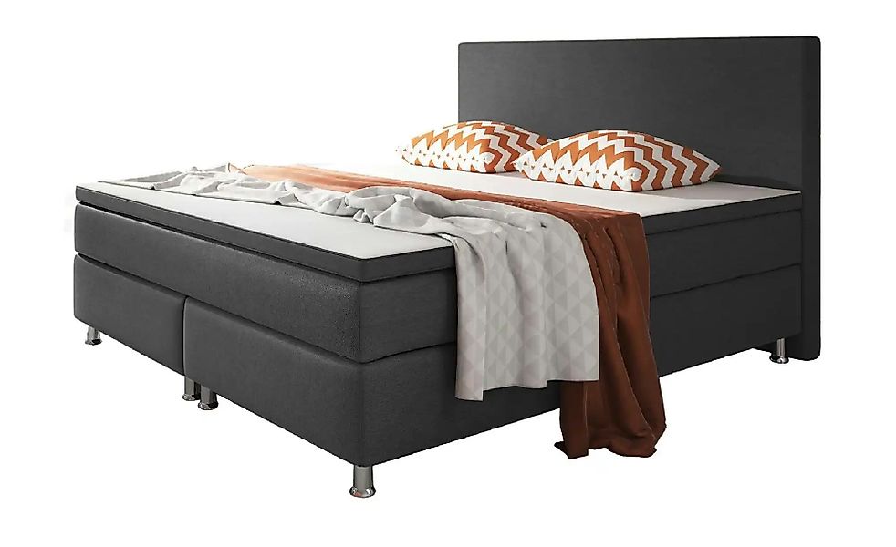 Boxspringbett  Berlin ¦ grau ¦ Maße (cm): B: 180 H: 115 Betten > Komfortbet günstig online kaufen