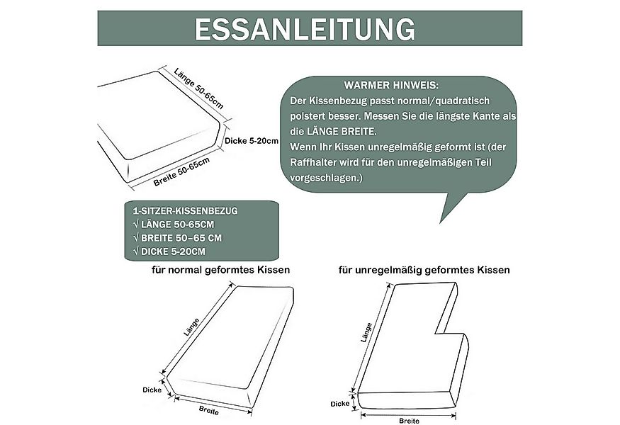 Rosnek Sofahusse 1-4Sitze, Stretch, Samt, Couch Sitzbezug, Sofa Sitzkissenb günstig online kaufen