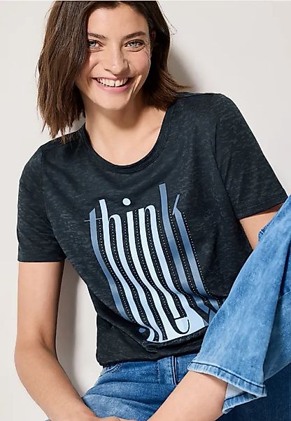 Ausbrenner-Shirt mit Wording günstig online kaufen
