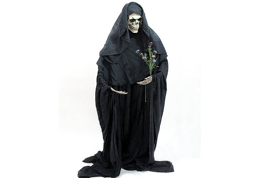 SATISFIRE Dekofigur Halloween Figur Skelett DER TOD formbar H: 160cm Grusel günstig online kaufen