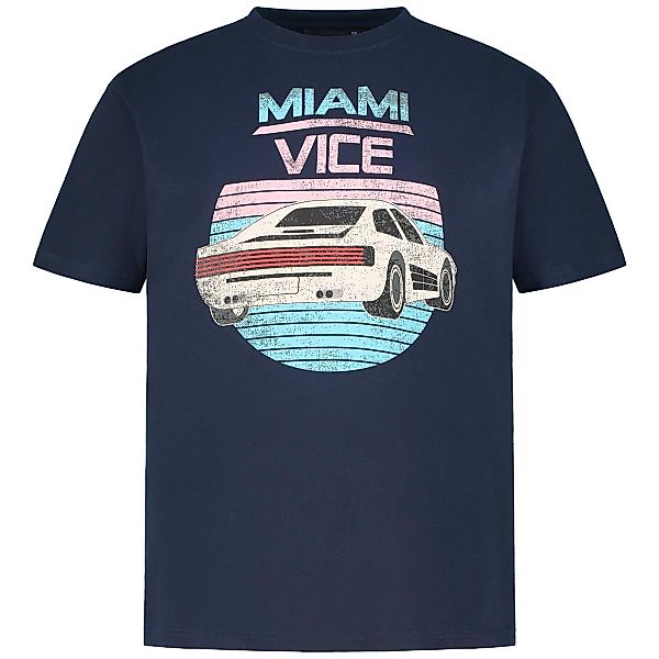 North T-Shirt mit "Miami Vice" Motiv-Print Farbe dunkelblau Größe: 8XL günstig online kaufen