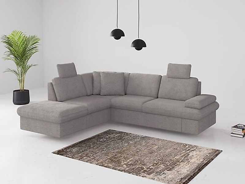 sit&more Ecksofa »Moreno«, mit Armteilverstellung,wahlweise mit Bettfunktio günstig online kaufen