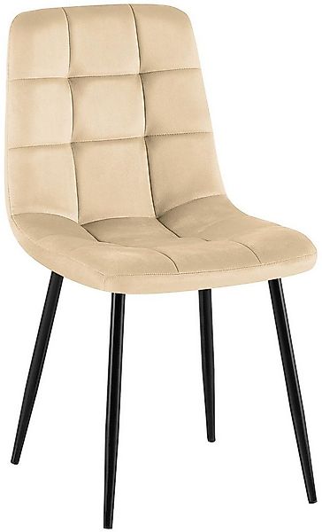 CLP Esszimmerstuhl Antibes (1er, 1 St), Sitzpolster mit Samtbezug, bis 150 günstig online kaufen